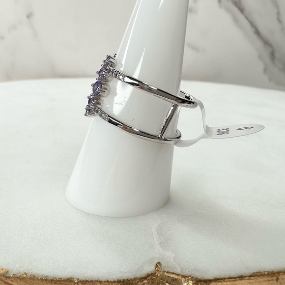 Bomb Party Original Ring When I See You Violet NWT RBP5392 Size 9 - Picture 2 of 4